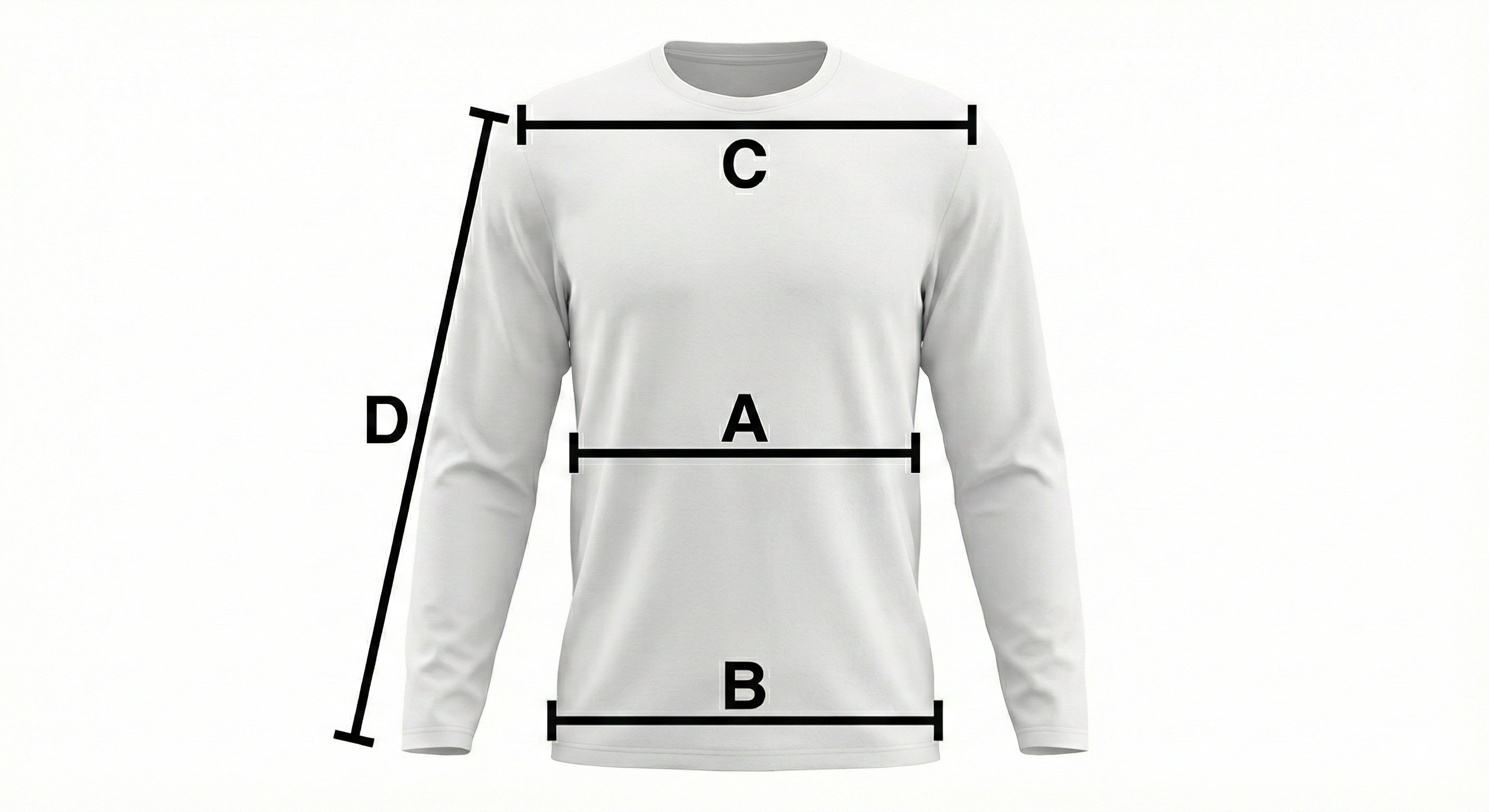Przewodnik po punktach pomiarowych - T shirt ML Uomo