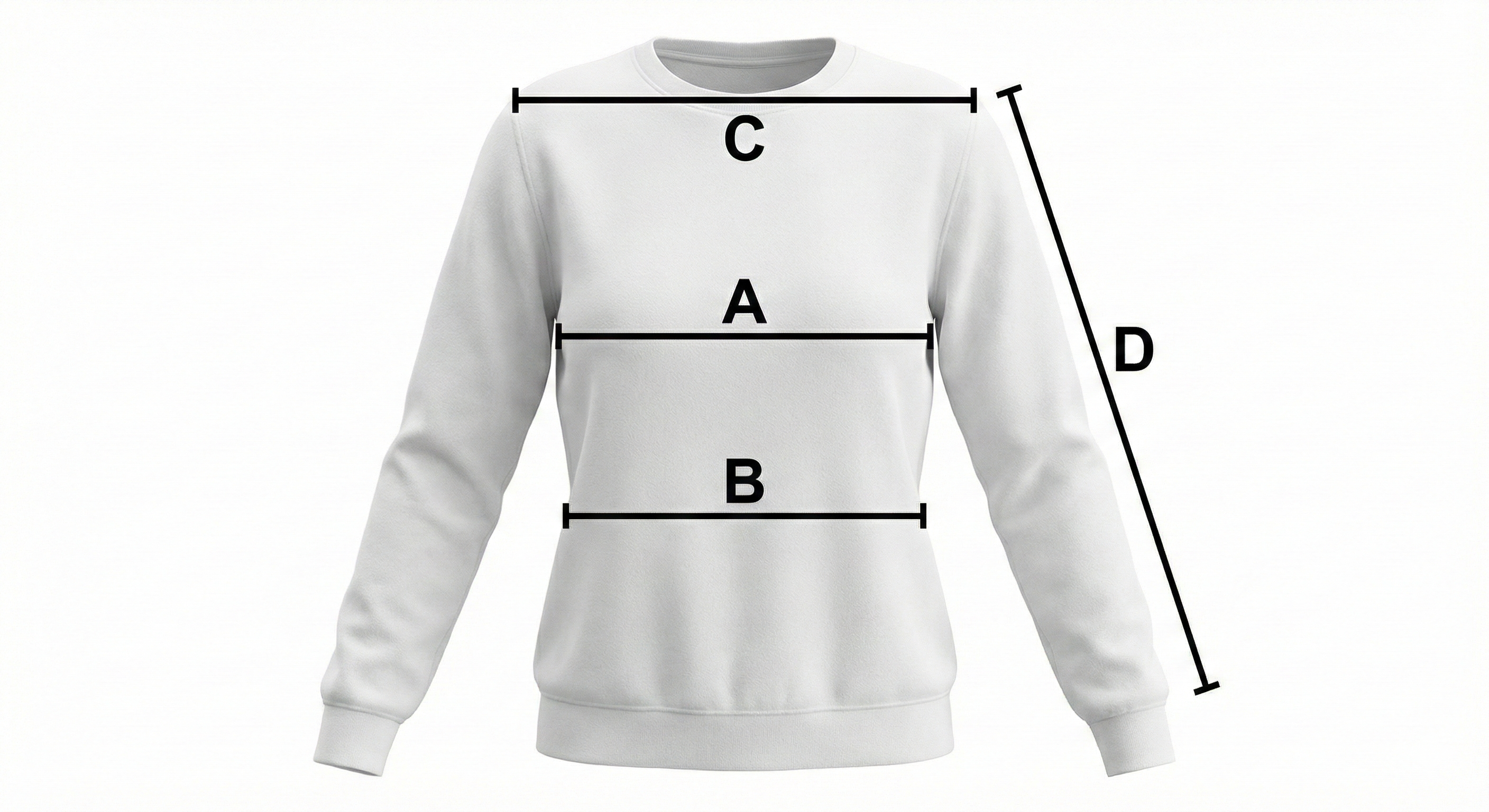 Guida punti di misura - Felpa Donna