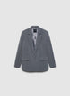 Single-breasted jacket with all-over rhinestones - XS