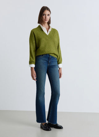 Pull à col en V