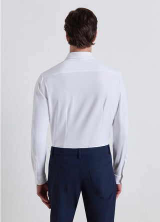 Camicia slim in jersey tecnico