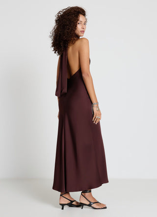 Long American-style dress with bow Calliope Long American-style dress with bow Calliope