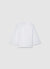 Blouse with keyhole opening and metallic detail