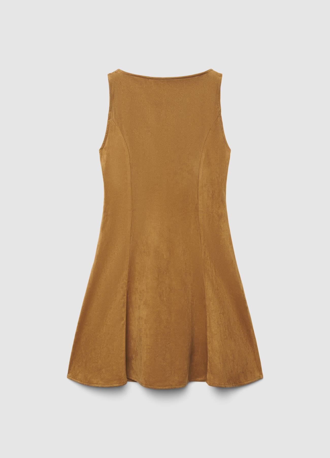 Flared dress with suede effect – Calliope