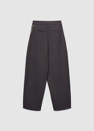 Pantaloni ampi con catena
