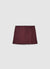 Suede-effect miniskirt with side zip