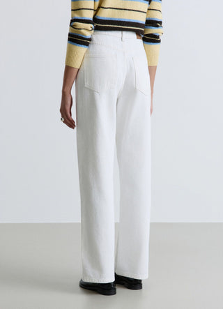 High-waisted wide-leg jeans