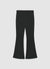 Flared long leggings with gathered elasticated waistband