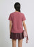 T-shirt con fiori applicati