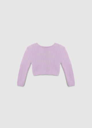 Maglia crop con fiocchi applicati