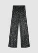 Pantaloni palazzo con paillettes - XS