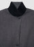 Boxy jacket with high collar and buttons
