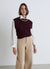 Gilet in maglia con applicazioni strass