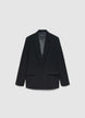 Single-breasted jacket with all-over rhinestones - L