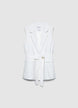 Gilet doppiopetto a righe con fusciacca - 3XL
