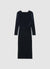 Vestito midi drappeggiato in ciniglia
