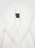 Crop jacket with plush effect and notched collar