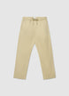 Pantalon jogger à jambes larges uni avec cordon de serrage - S