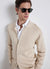 Knitted cardigan with collar and buttons
