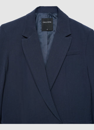 Einreihige Jacke in Uni-Farbe