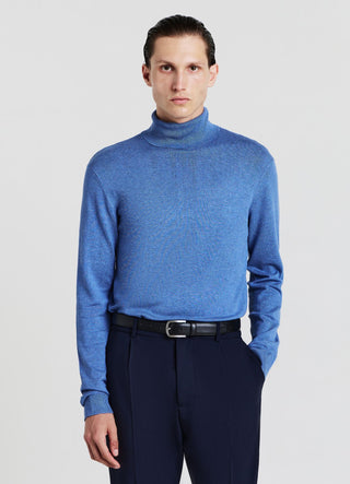 Pull à col roulé uni