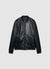Bomber con zip e bordi a costine