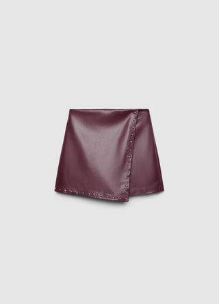 Gonna-pantalone con borchie