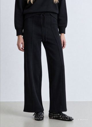 Pantaloni jogging palazzo con coulisse