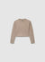 Crochet crop top with crew neck