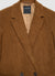 Double-breasted corduroy jacket
