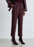 Pantaloni con elastico in vita e risvolto