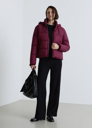 Soft solid-colour palazzo trousers