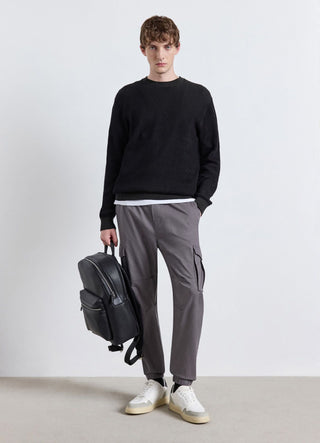 Pantaloni jogger cargo con coulisse