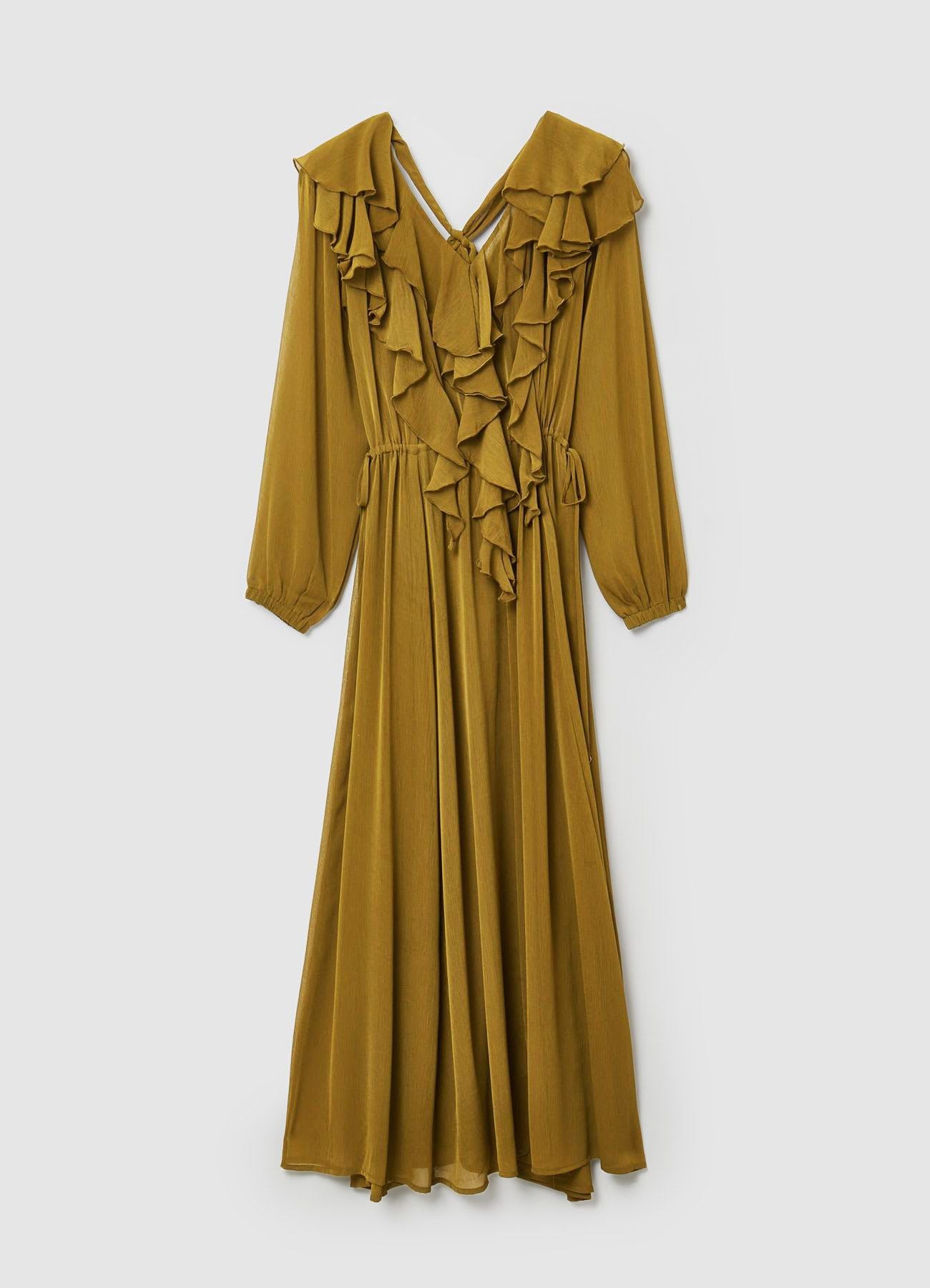 Wide long dress with ruffles Calliope Wide long dress with ruffles Calliope