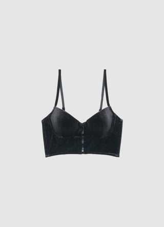 Bustier aus samt mit schimmerndem Effekt