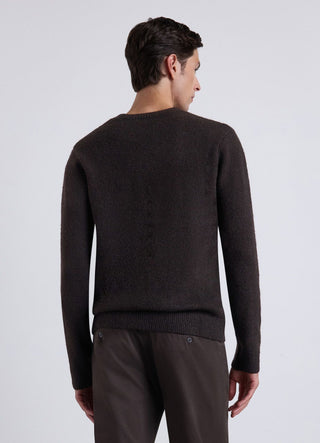 Pull col rond effet mohair