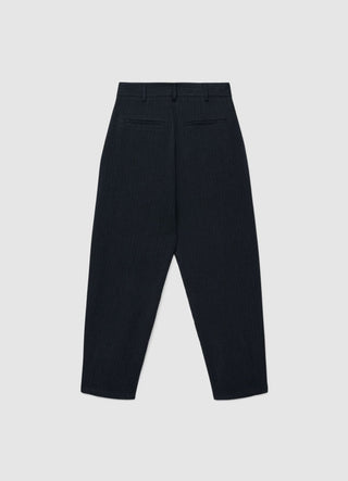 Pinstriped balloon trousers