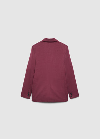 Blazer monopetto a tinta unita
