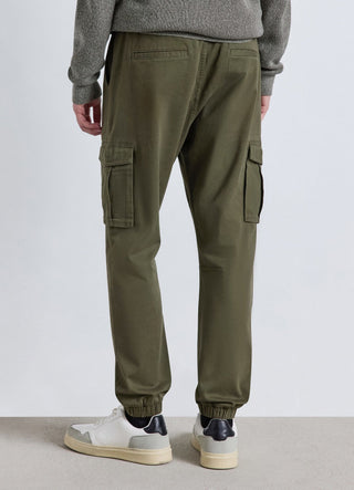 Pantaloni jogger cargo con coulisse
