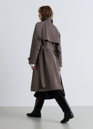 Over trench with belt
