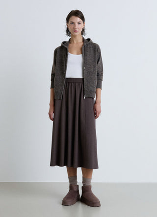 Cardigan zippé avec capuche