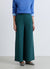 Pantaloni wide leg a tinta unita