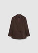 Double-breasted six-button blazer jacket - XS