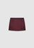 Suede-effect miniskirt with side zip