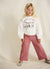 Weite Hosen mit elastischem Bund und Taschen