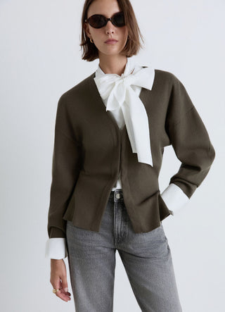 Cardigan avec crochets