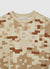 Felpa oversize con stampa camouflage e scritta