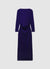 Robe longue décolletée avec drapé