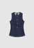 Denim vest with buttons