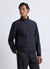 Padded jacket with zip and high collar